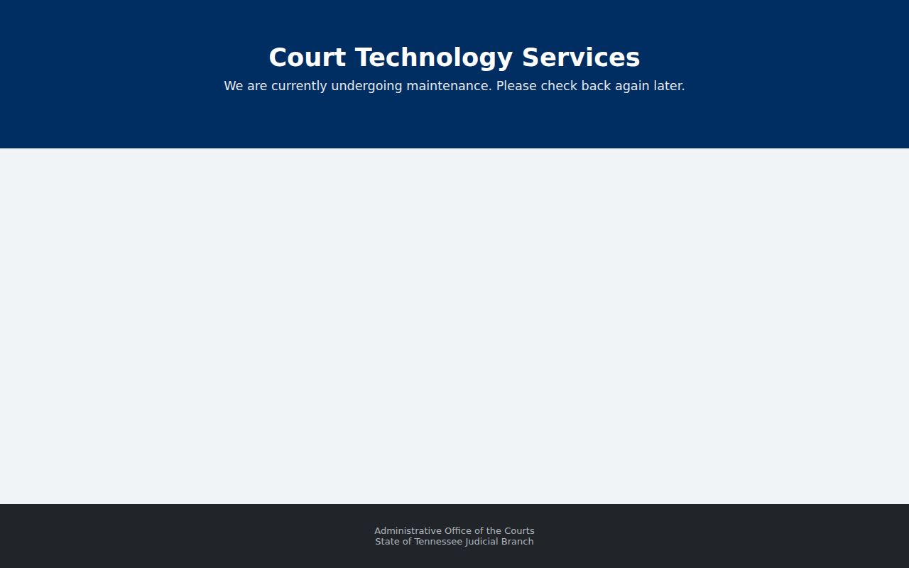Tennessee court guidance directing case questions to the originating county clerk